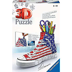 3D Puzzle Pencil Holder in American Style