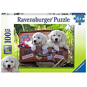 Puzzle 100 Traveling Dogs