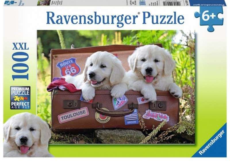 Puzzle 100 Traveling Dogs