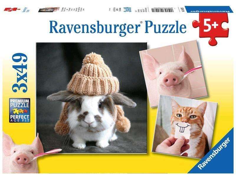 Puzzle 3x49 Cheerful Animals