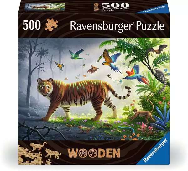 Wooden Puzzle 500 Tiger