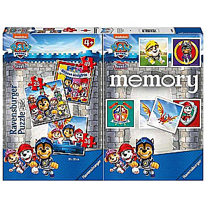 Puzzle 3in1 Paw Patrol + Memory Cards
