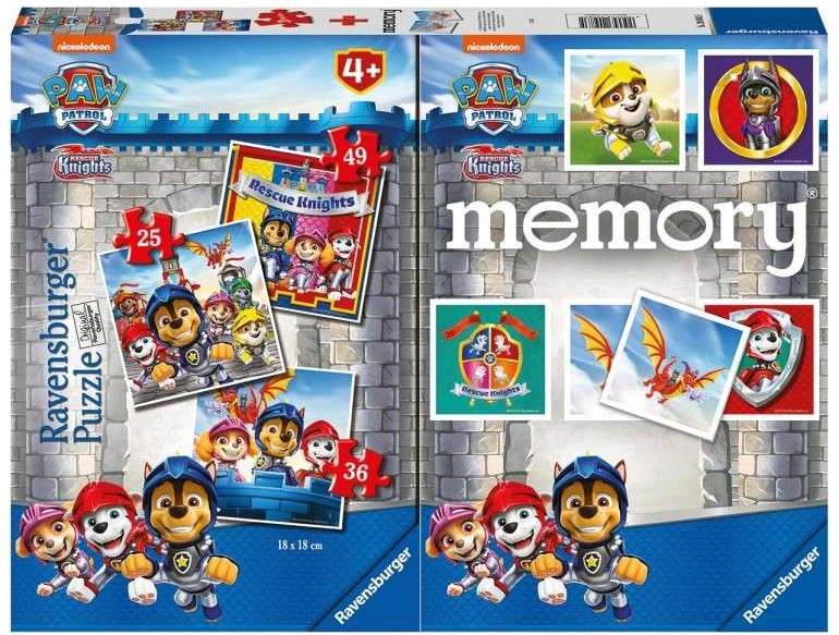 Puzzle 3in1 Paw Patrol + Memory Cards