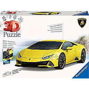 3D puzzle Lamborghini Huracan, yellow