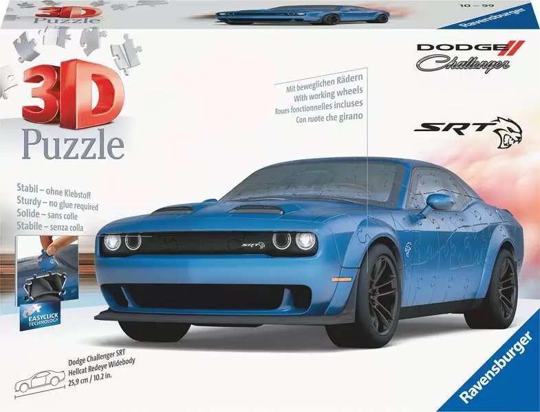 3D puzzle Dodge Challenger Hellcat