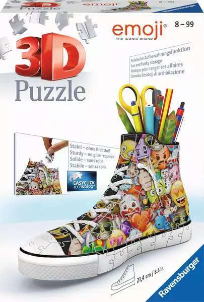 3D Puzzle Pencil Holder Emoji