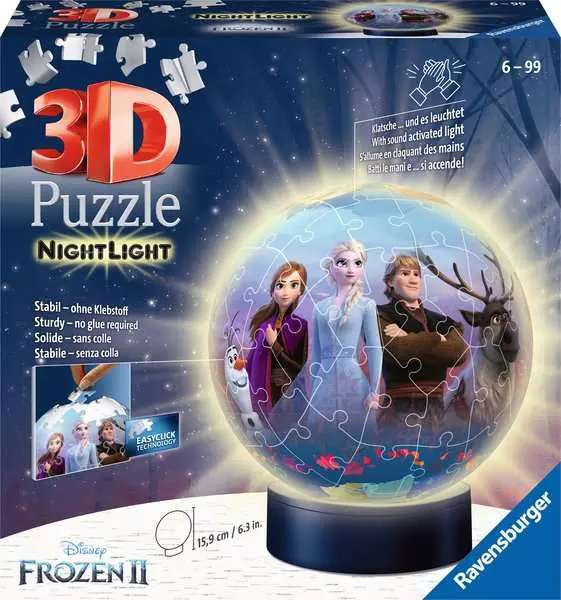 3D pusle - Frozen 2, öövalgusti
