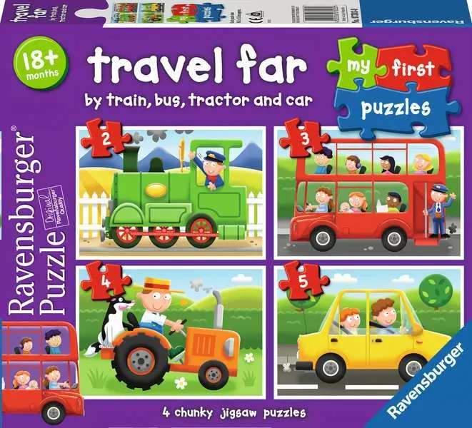 Puzzle 4 in 1 Transport, 2-3-4-5