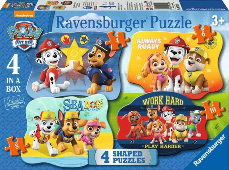 Paw Patrol 4 in 1 Puzzle