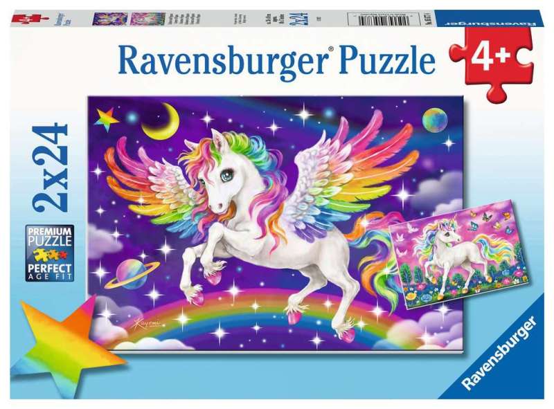 Puzzle 2x24 Unicorn and Pegasus