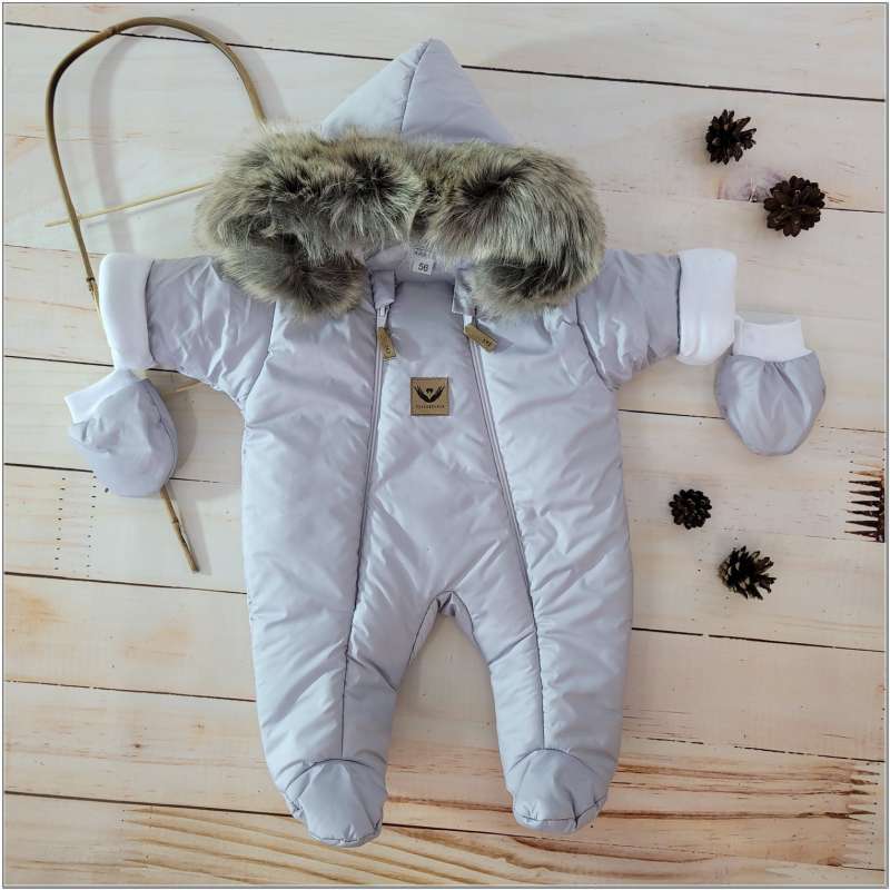 Children's jumpsuit, gray color size 68