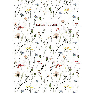 Notebook in Dots: Bullet Journal Field Flowers, 120 pages.