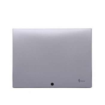 A4 folder with button 8mm silver