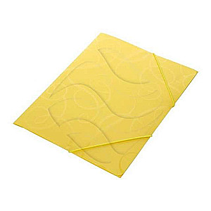 A4 folder with elastic BAROCCO citrus color
