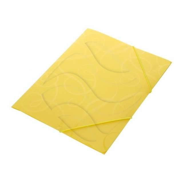 A4 folder with elastic BAROCCO citrus color