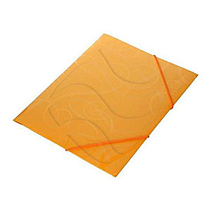 A4 folder with elastic BAROCCO orange
