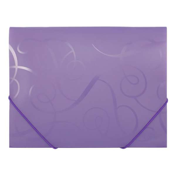 A4 Folder with Rubber Band BAROCCO Purple