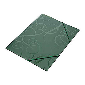A4 Folder with Rubber Band BAROCCO Green