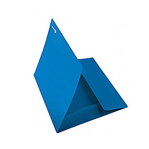A4 Folder with Rubber Band 17mm Plastic Blue