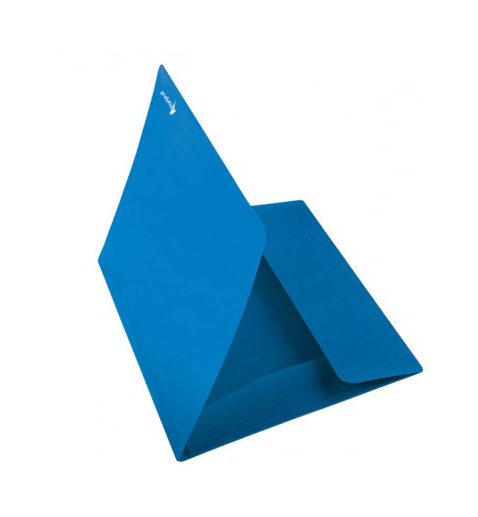 A4 Folder with Elastic 17mm Blue Plastic