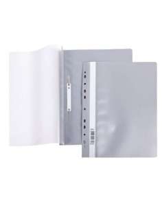 Mappe mit Schnellhefter und Perforation A4, grau