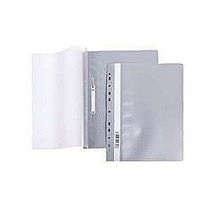 Folder with perforation A4, gray