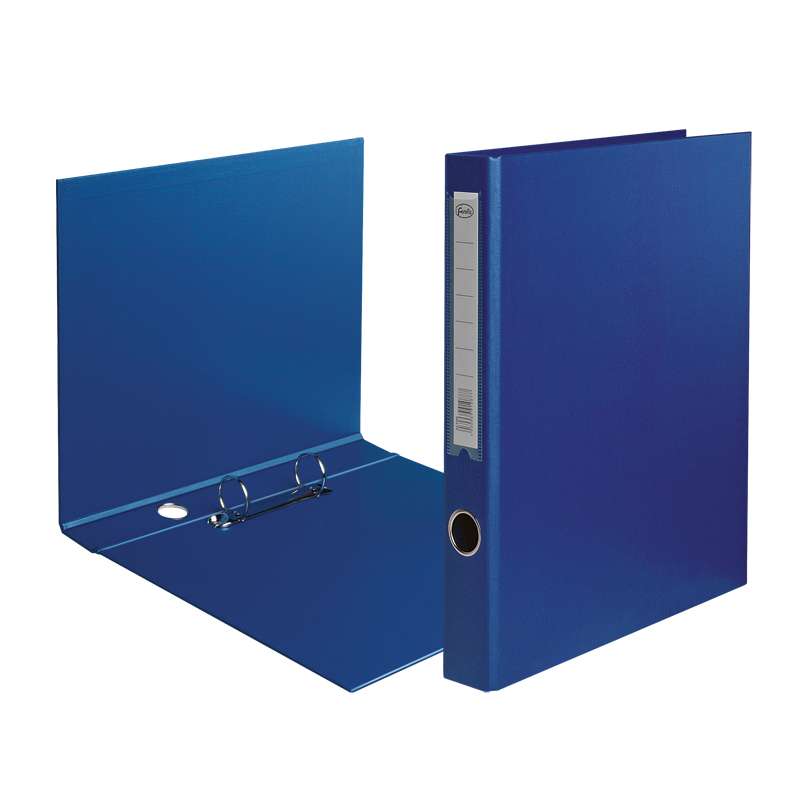 A4 folder with 2 rings 25mm blue
