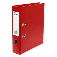 A4 folder with 2 rings 25mm red