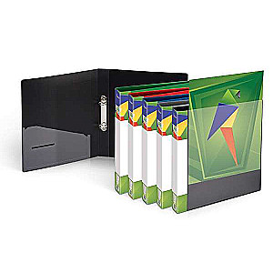 A4 folder with 2 rings 25mm black
