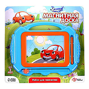 Magnetic Drawing Board with Stencil - Car