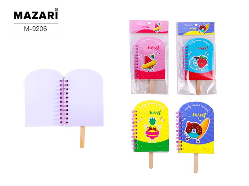ESKIMO Notepad on Euro Spiral 8x12 cm, 52 sheets, 4 designs