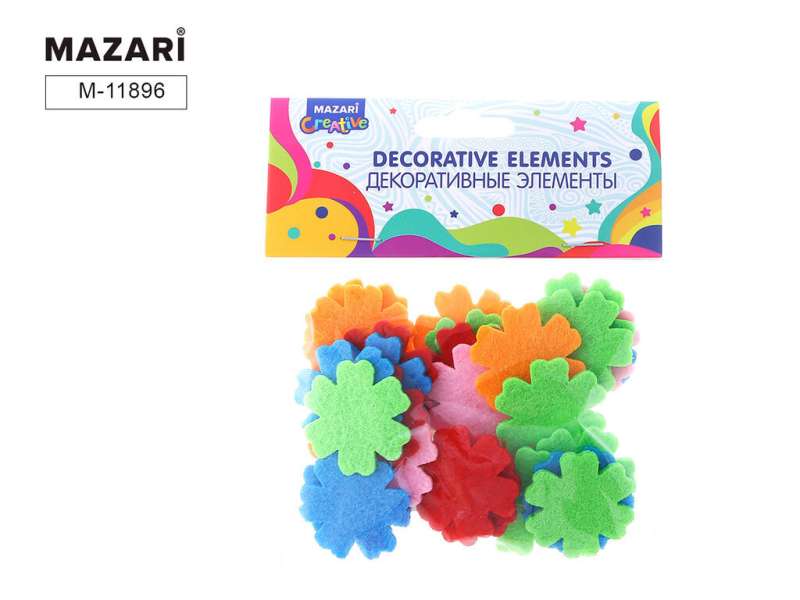 Decorative fabric elements HEARTSEAS, 30 pcs.