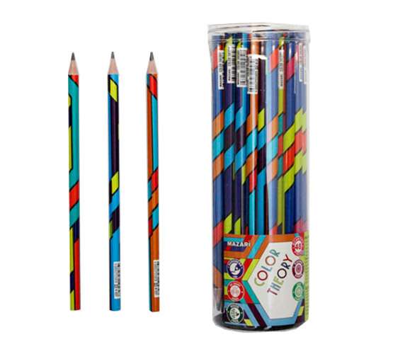 Pencil black graphite plastic, HB