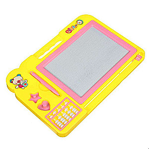 Magnetic Rectangular Board with Beads + 2 Stamps