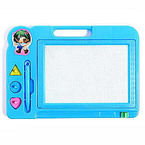 Magnetic board with colored crumbs, 3 stamps included, colors MIX