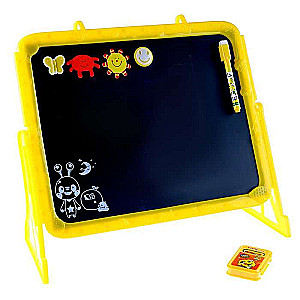 Double-sided magnetic drawing board with stand