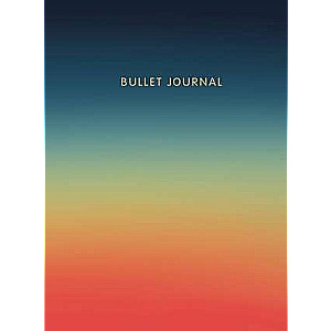 Dot Notebook: Bullet Journal Sunset, 160 pages, with stickers