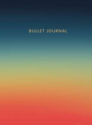 Dot Notebook: Bullet Journal Sunset, 160 pages, with stickers