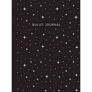 Dot Notebook: Bullet Journal Night Sky, 160 sheets, with stickers