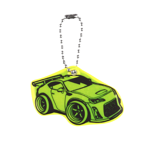 Reflective element double-sided wheelbarrow 4.1*6cm chain