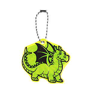 Reflective Element Double-Sided Dragon NY2024 5.3*5.8cm Chain