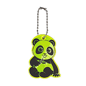 Reflective element double-sided panda 4.2*5.8cm chain