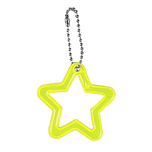 Reflective element contour star 5.5*5.5cm chain