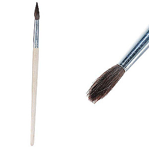 Round Pony Brush No. 8 Wooden Handle