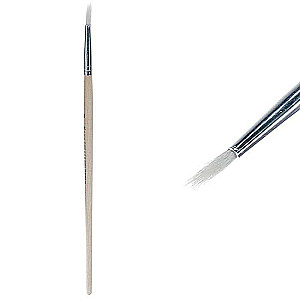Round Goat Hair Brush No. 3 Wooden Handle