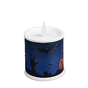 LED figure - Pumpkin Candle 10x7.5 cm, 2 LEDs