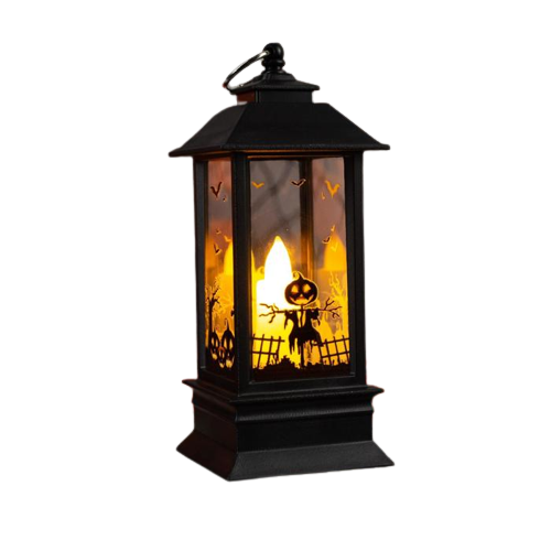 LED Figure - Black Lantern with Ghost