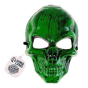 Carnival mask - Skull, green color