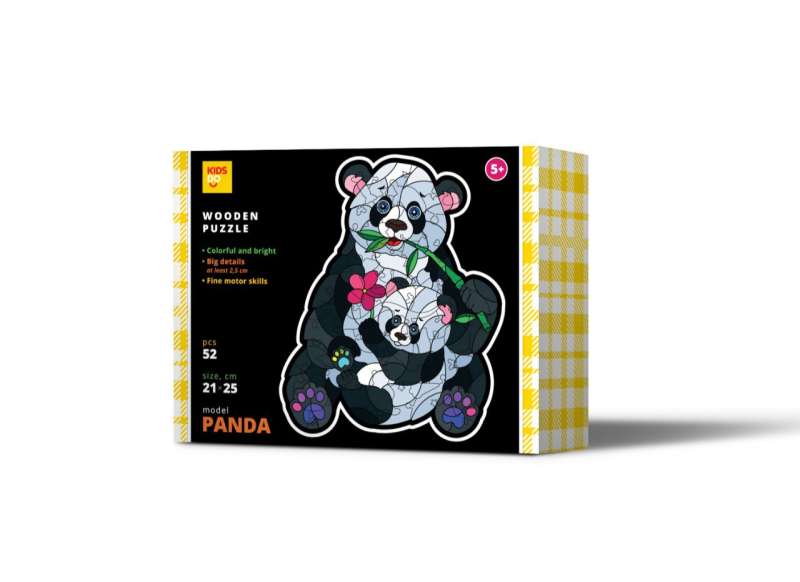 Wooden Puzzle - Panda 52 pcs.