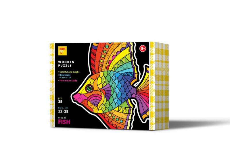 Wooden Puzzle - Fish 35 pcs.